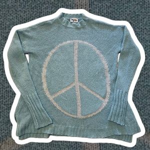 Show Me Your MuMu Peace Sign Sweater